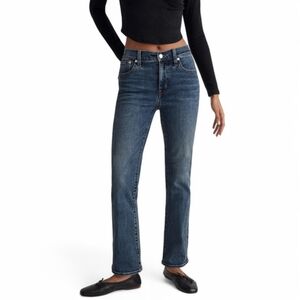 Madewell Kick Out Flare Crop Jeans Womens 27 Blue Stretch‎ Mid Rise Denim NM243